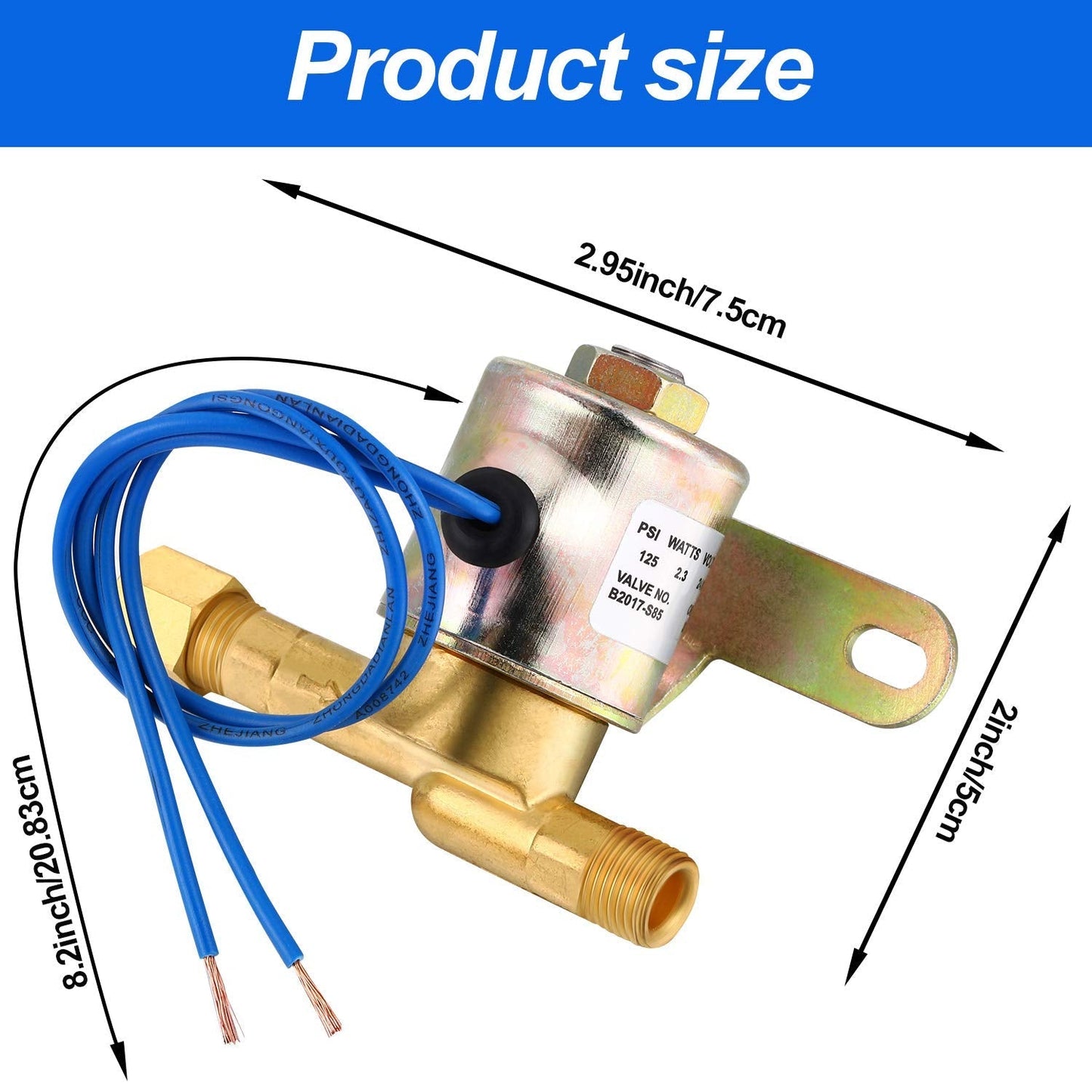 Mudder B2015-S85 B2017-S85 4040 Solenoid Valve Humidifier Valve Compatible with Aprilaire Humidifier 220 224 400 440 500 550 558 560 600 700 24 Volt 2.3 Watts 60 Hz