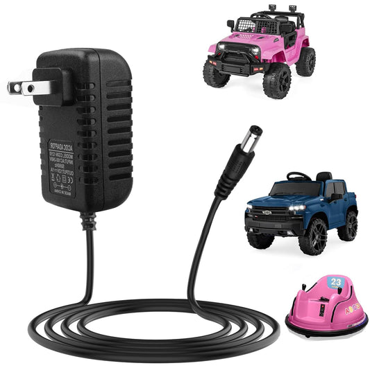 12V Charger for Kids Ride On Car Toys,12V Ride-on Toys SUV Car Battery Charger,Universal Charger for Best Choice, Wrangler, Kid Trax, Dynacraft Electric Ride On Cars