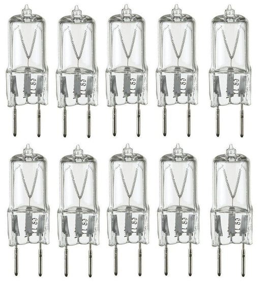10-Pack 20W Xenon G8 Light | Appliance Light Bulbs | – 120V T4 JCD Type – G8 Bi-Pin Base – Warm White Halogen Replacement for Under Cabinet, Puck, Desk, and Accent Lighting – Designed in USA