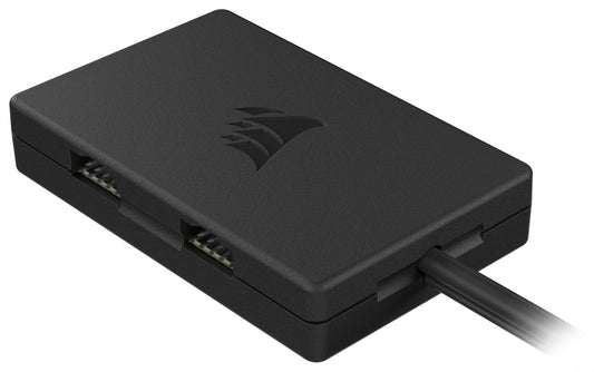 Corsair Internal 4-Port USB 2.0 Hub - 4X 9-Pin USB 2.0 Ports - Easy Magnetic Installation - Compatible with Most Intel® and AMD® Motherboards - Black
