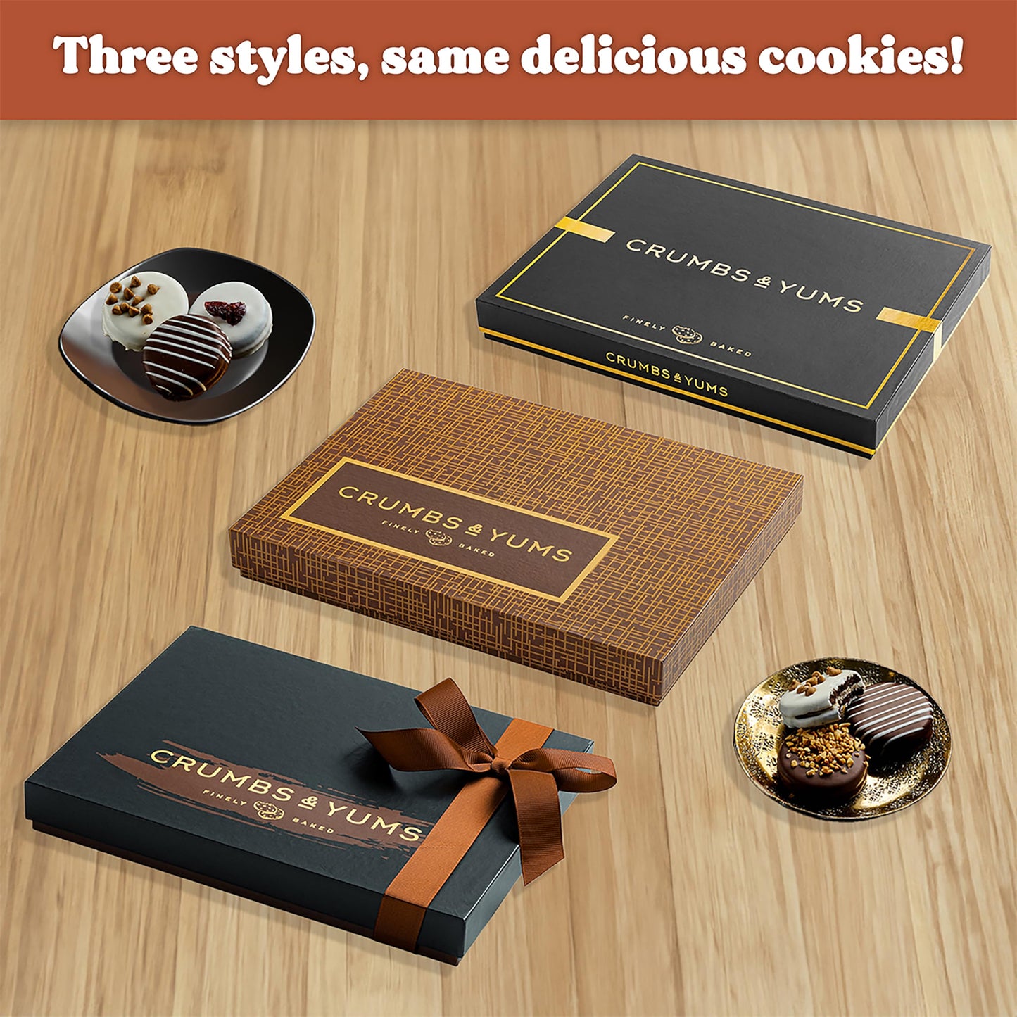 Mothers Day Cookies Gift Basket - 12 Gourmet Chocolate Covered Sandwich Cookies with Assorted Toppings - Assorted Food Gift Box for Fathers Day, Mothers Day, Family, Sympathy, Men & Women.