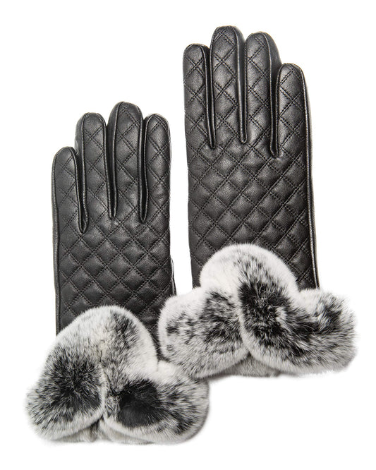CANDOR AND CLASS Women's Touchscreen Cashmere Lined Leather Gloves, Gift Box (Black XL)