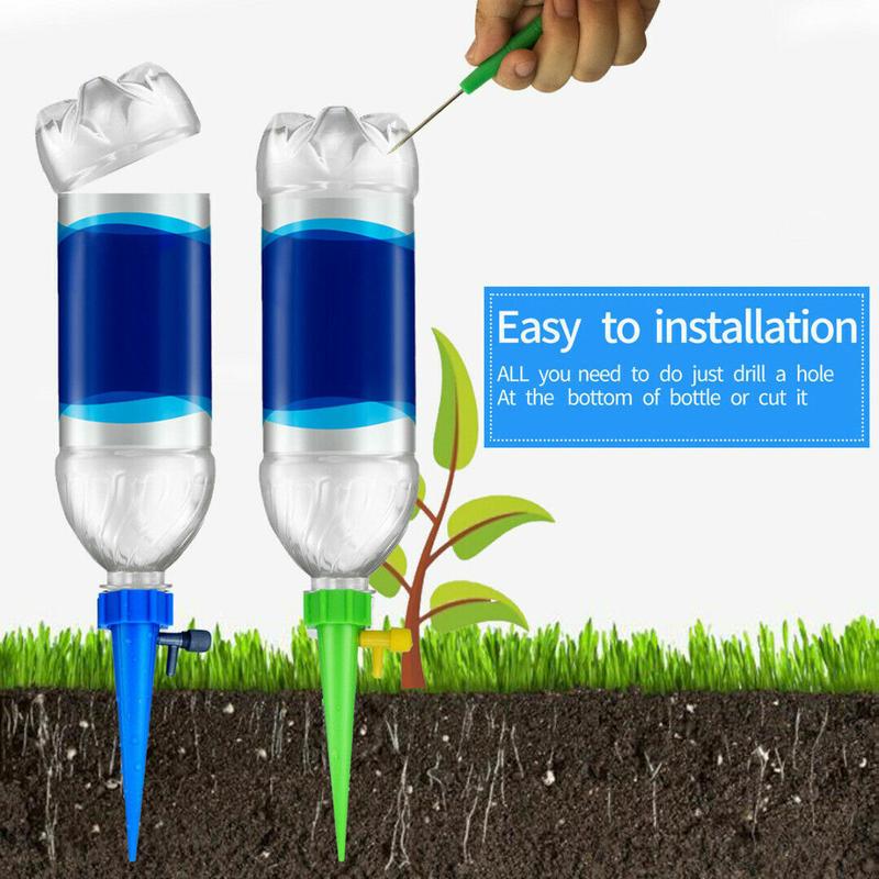 12PCS Self Watering Spikes, Drip Irrigation System Garden Watering System